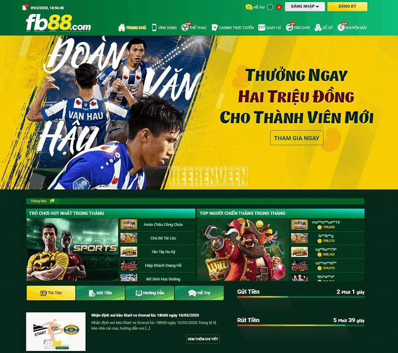 FB88 &ndash; S&acirc;n chơi đỉnh cao với đa dạng hạng mục giải tr&iacute;